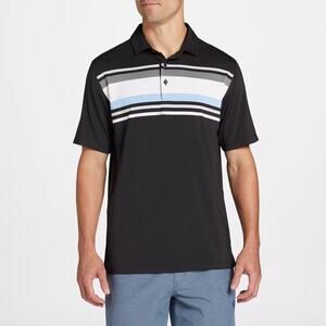 Walter Hagen Mens Performance 11 Chest Stripe Golf Polo Shirt Size Small NWT NEW